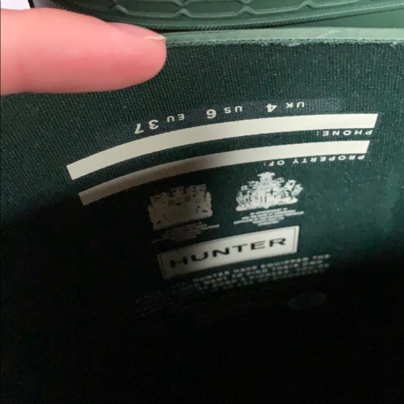 PRE OWNED Hunter Classic Tall Green matte Boots - Picture 5 of 5
